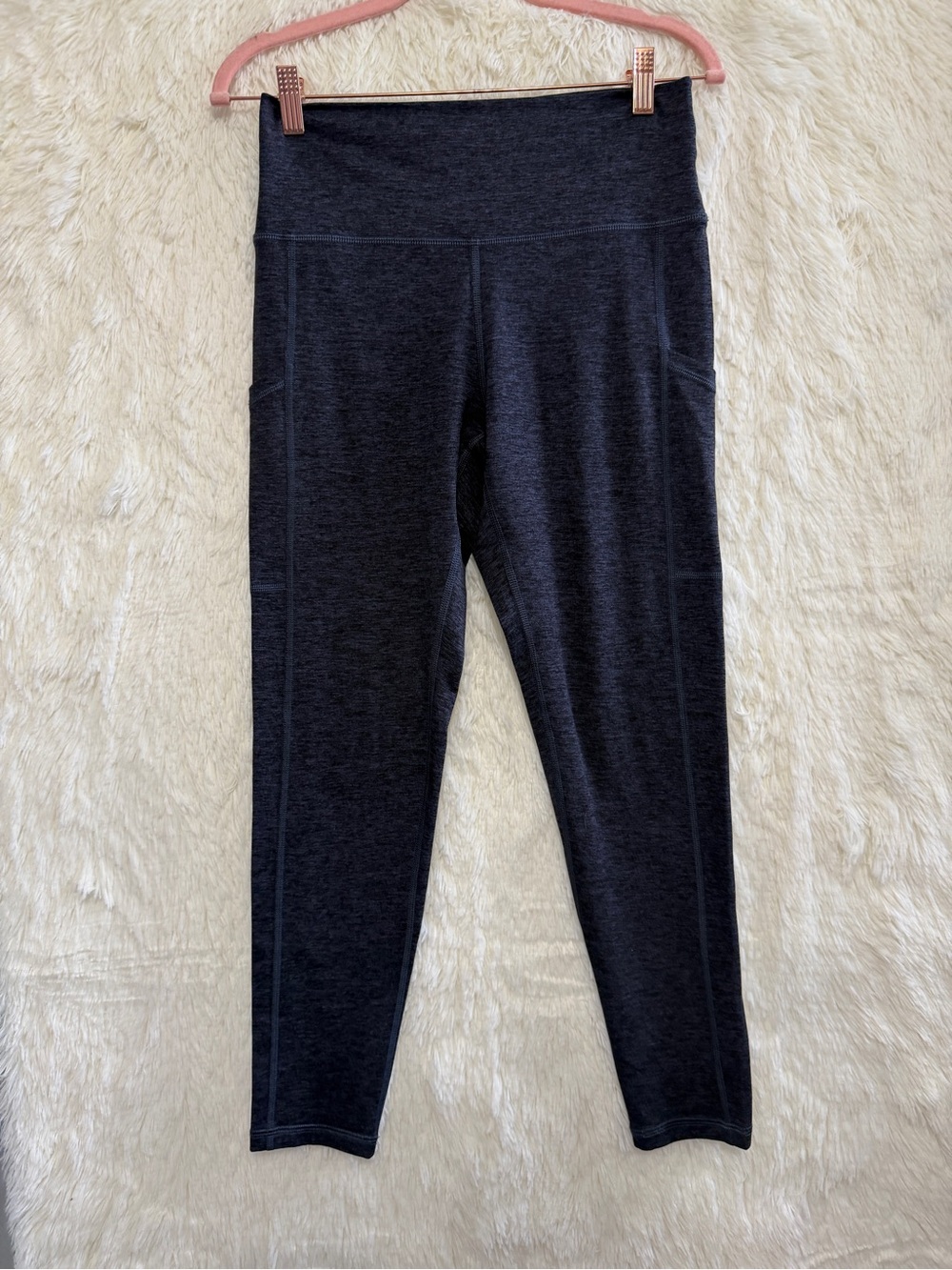 OFFLINE By Aerie Womens The Hugger High Waisted Pocket Leggings Size L Blue Yoga